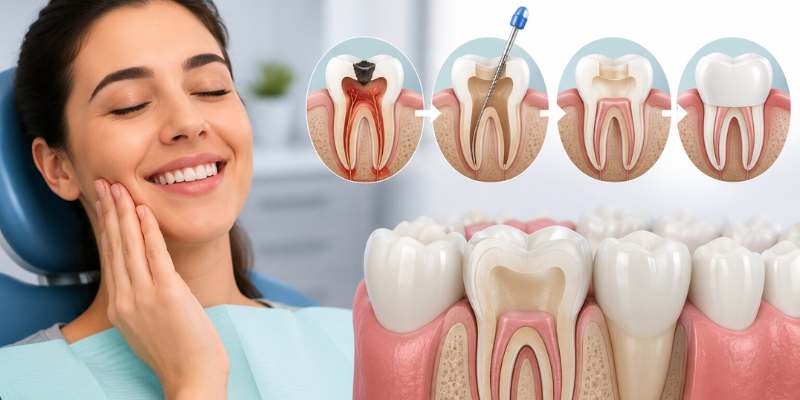 Endodontic treatment at the best dental clinic in Davanagere