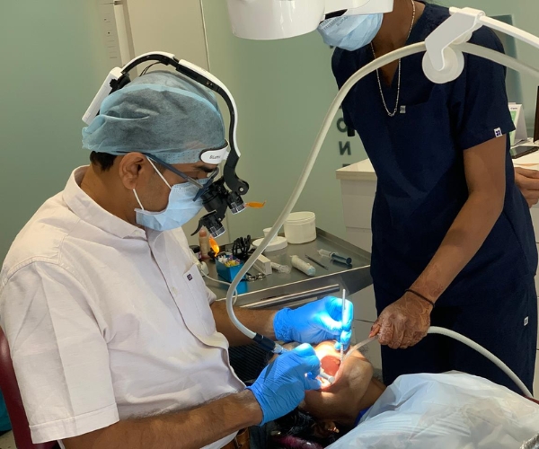 Dental procedure by skilled dentist