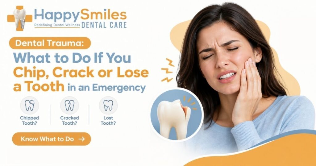 Dental Trauma: What to Do If You Chip, Crack or Lose a Tooth in an Emergency